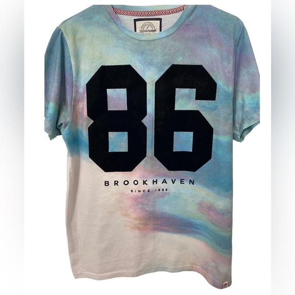 BROOK HAVEN Tie Dye Crewneck Short Sleeve T-Shirt in Large - Picture 1 of 5